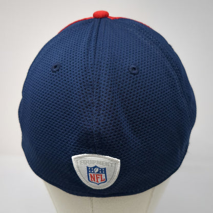 New England Patriots NFL New Era Cap White Blue Red L 39THIRTY Stretch Fit Hat