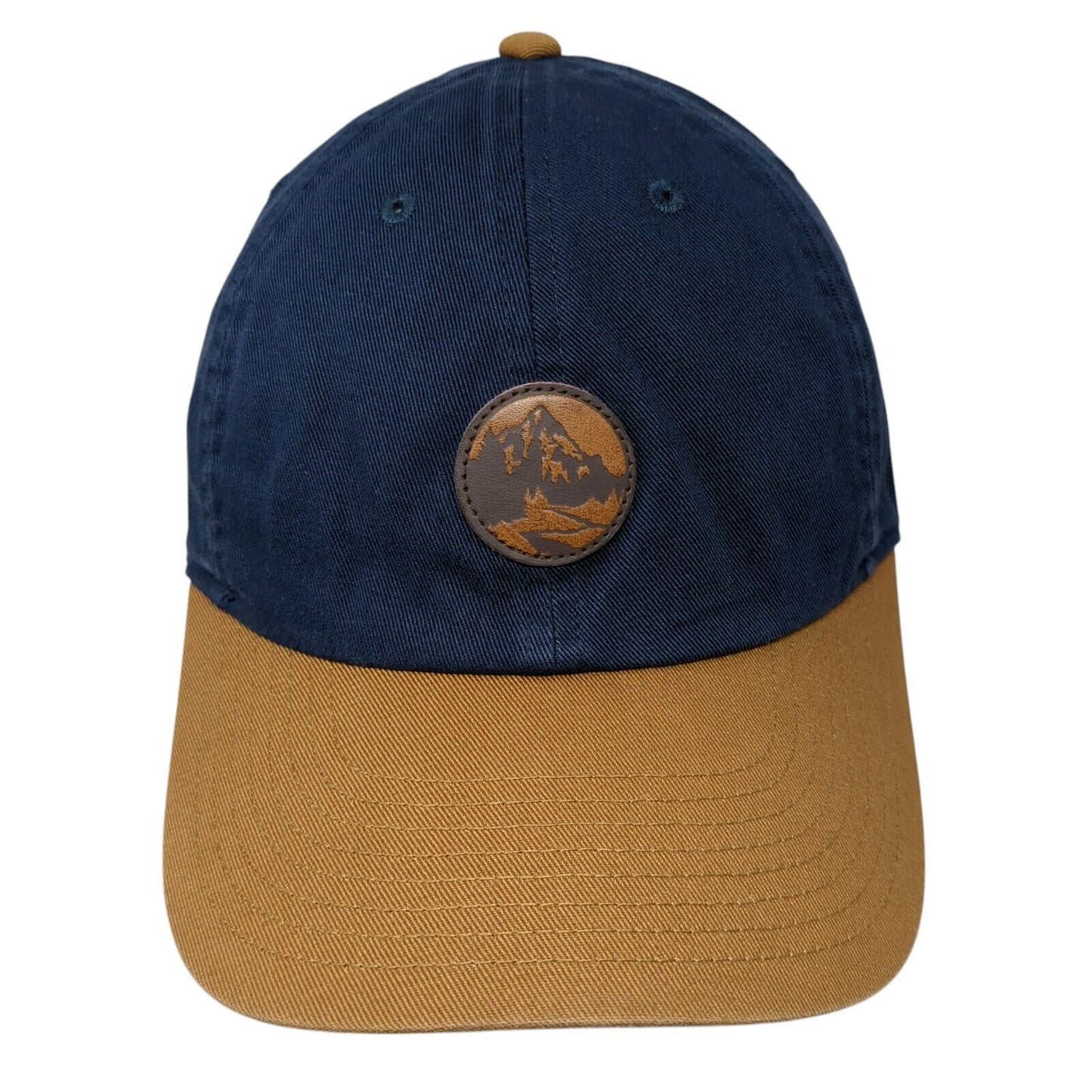 Mountain Leather Patch Strapback Hat Multi One Size Columbia 6 Panel