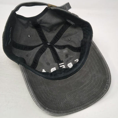 Freda Salvador Baseball Cap Gray One Size Cotton Embroidered Slideback Logo Hat