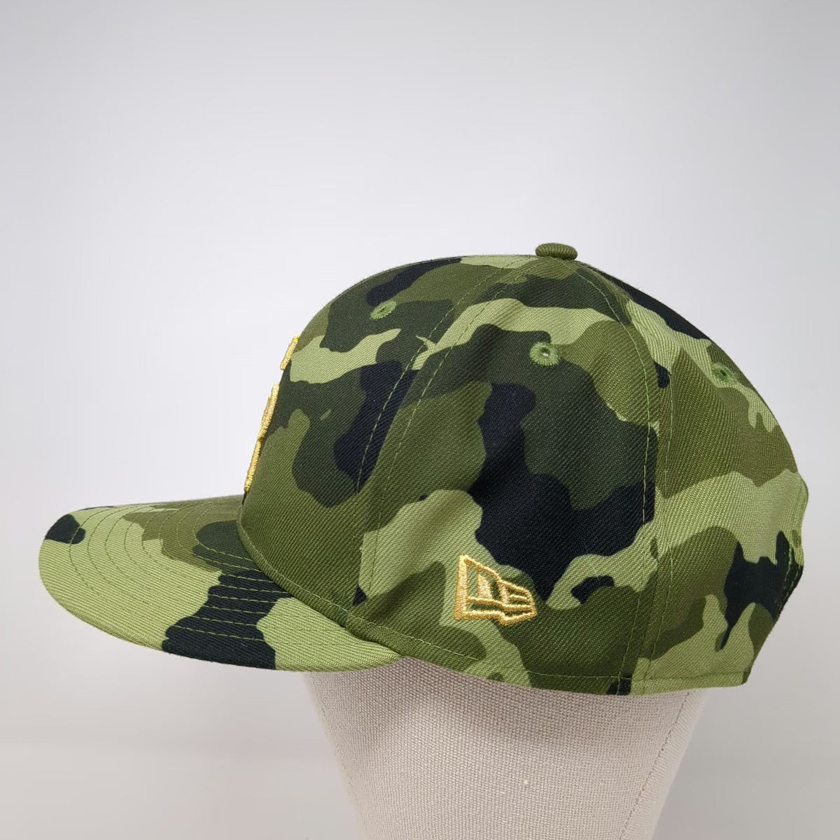 Colorado Rockies MLB New Era Snapback Camo One Size Hat Gold Embroidery 9FIFTY