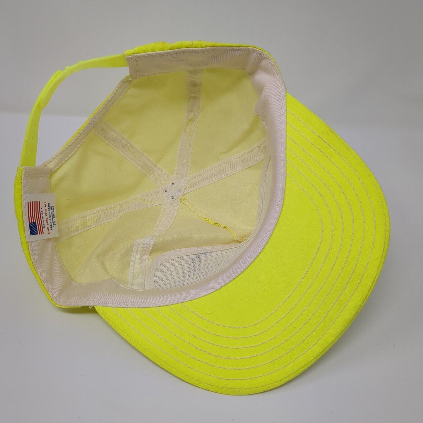 Virginia City Montana 3-7-77 Snapback Hat Yellow OSFA Solid Adjustable