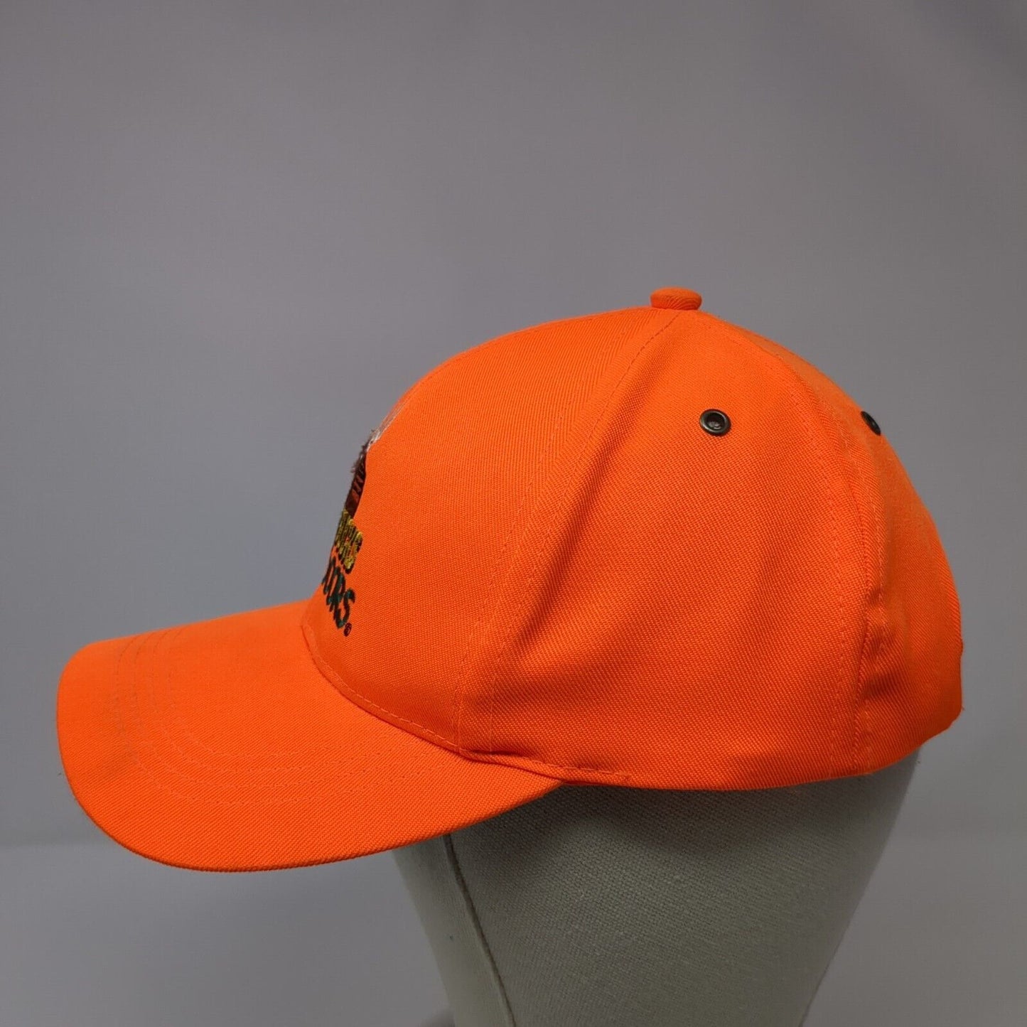 Young Bucks Outdoors Snapback Hat Youth Orange Adjustable Buckmasters