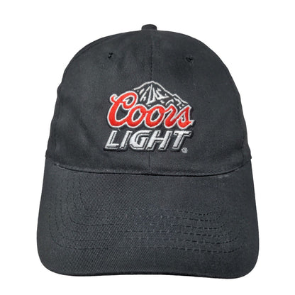 Coors Light Strapback Hat Black One Size Adjustable Embroidered 6 Panel ACME
