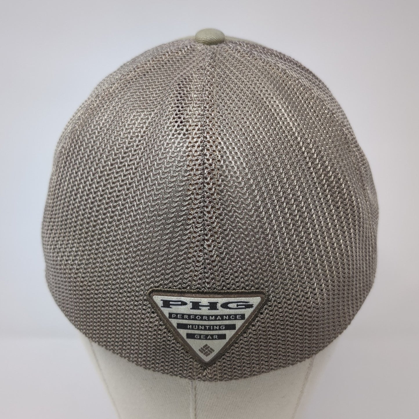 Columbia Fish Flag Fitted Trucker Hat Brown One Size Lightweight Mesh Back