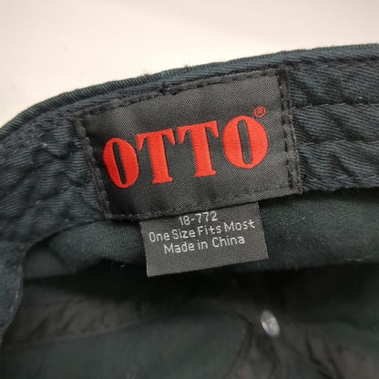 OTTO I Am Second Baseball Cap Black One Size Embroidered Cotton Slideback Hat