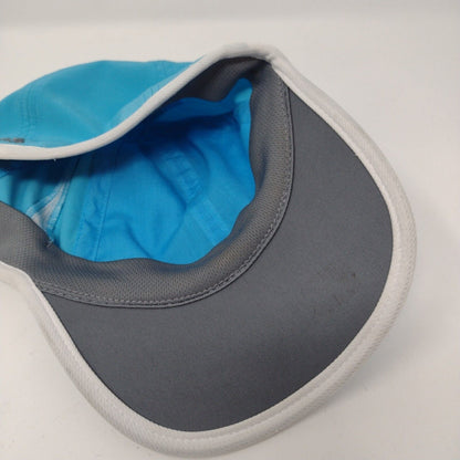 Adidas Adizero Fitted Hat Blue S/M Embroidered Breathable Mesh 6 Panel