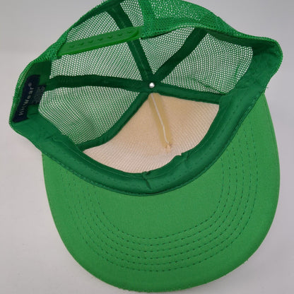 Girl Scouts Of Southern Illinois Snapback Trucker Hat Green OS Adjustable Mesh