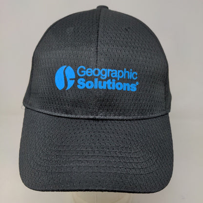 Vitronic Men's Mesh Strapback Hat Black OSFA Graphic Geographic Solutions Cap