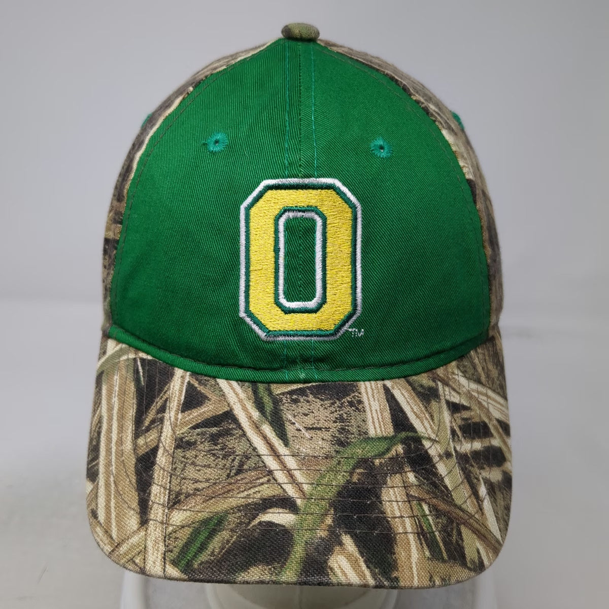Oregon Ducks NCAA Signatures Cap Green Brown Camo One Size Slideback Logo Hat