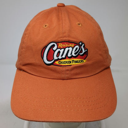 Raising Cane's Chicken Fingers Baseball Cap Orange One Size Embroidered Logo Hat