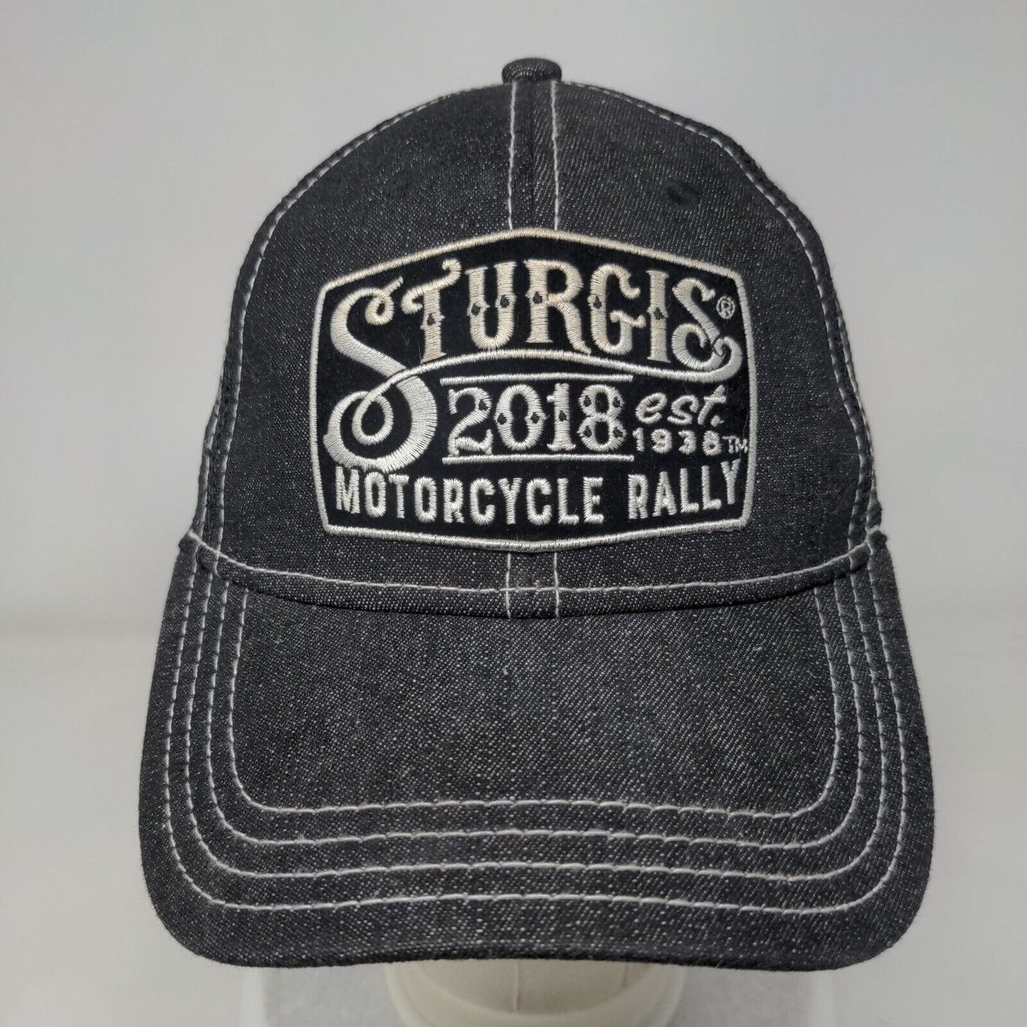 Sturgis Motorcycle Rally 2018 Slideback Trucker Hat Black OSFM Otto