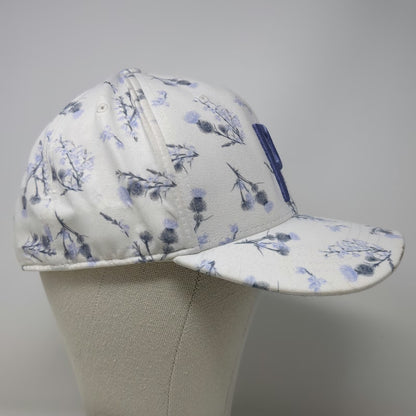 Puma Snapback Hat White Blue One Size Floral Thistle Golf P Logo 110 Cap
