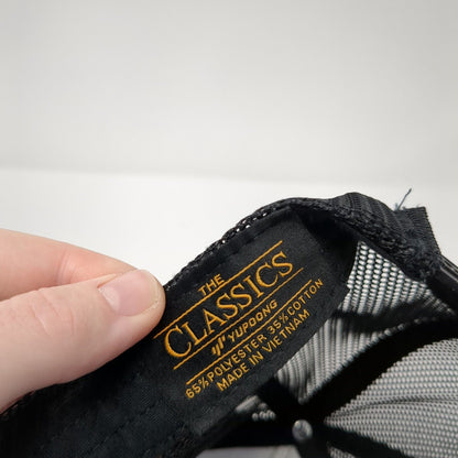 Cookie Co. Snapback Trucker Hat Black One Size Mesh Back Embroidered