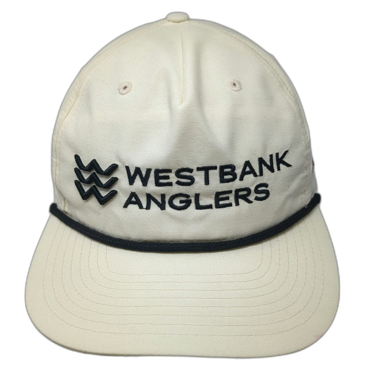 Richardson 5 Panel Beige Black One Size Westbank Anglers Jackson Hole Rope Hat