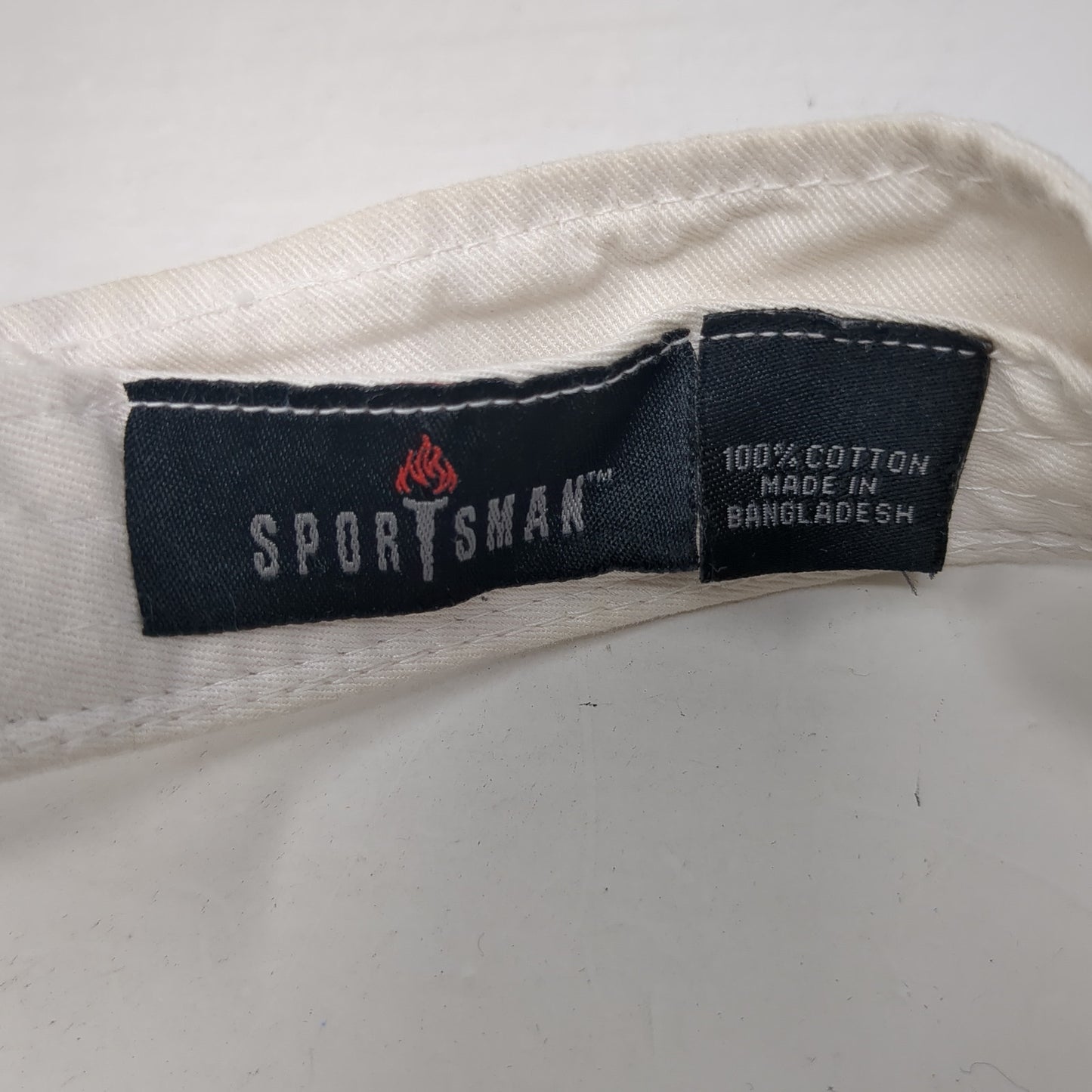 PHS Sun Visor Hat White One Size Adjustable Embroidered Lightweight Sportsman