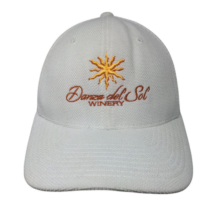Danza del Sol Winery Fitted Hat White One Size Embroidered Flexfit