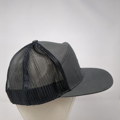 Brundage Snapback Trucker Hat`Gray One Size Adjustable Mesh Back Richardson