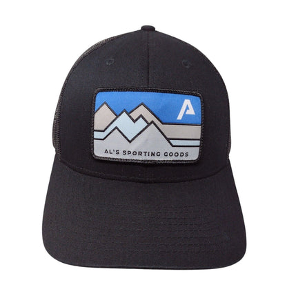 Al's Sporting Goods Snapback Trucker Hat Black OSFA Mesh Back Richardson