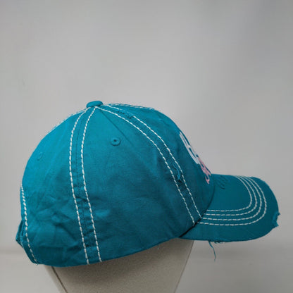 Bride Squad Strapback Hat Blue OSFM Embroidered Distressed KB ETHOS Vintage