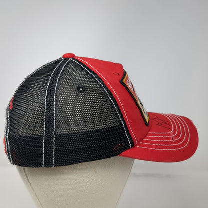 Kip Moore Trucker Hat Red Black One Size Beer Money Autographed Signature Mesh