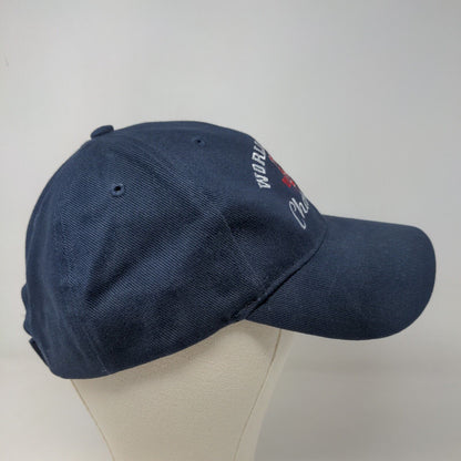 Twins Enterprise Men's Strapback Hat Blue OSFA Embroidered Boston Red Sox Logo