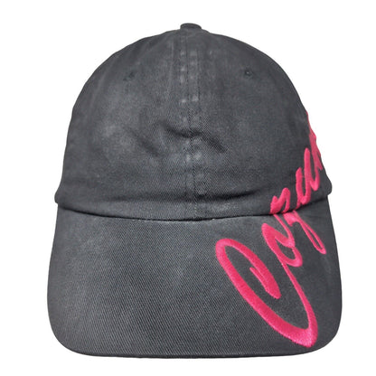 Cozumel Mexico Slideback Hat Black One Size Embroidered Usharis 6 Panel