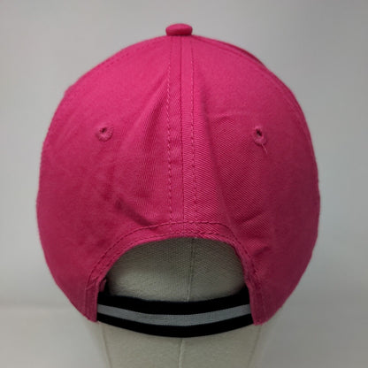 Carnival Stretch Strapback Hat Pink One Size Embroidered Vent Holes