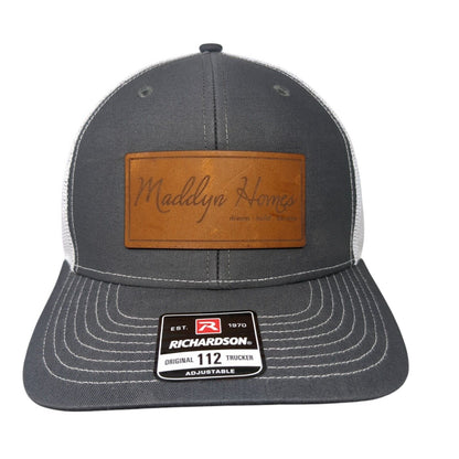 Maddyn Homes Snapback Trucker Hat Gray OS Adjustable Mesh Back Richardson