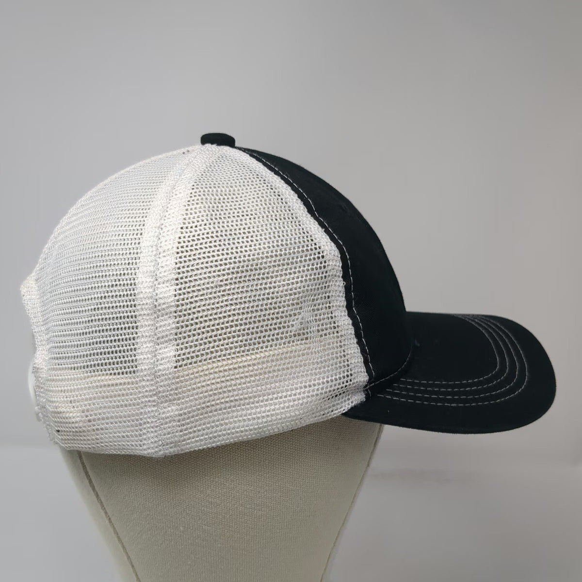 Port Authority Trucker Hat Black One Size Chimpy Tees Logo Mesh Back Snapback