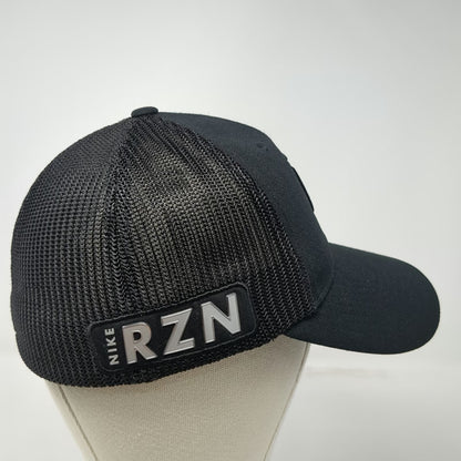 Nike Baseball Cap Black One Size Tiger Woods TW Mesh VRS RZN Stretch Golf Hat