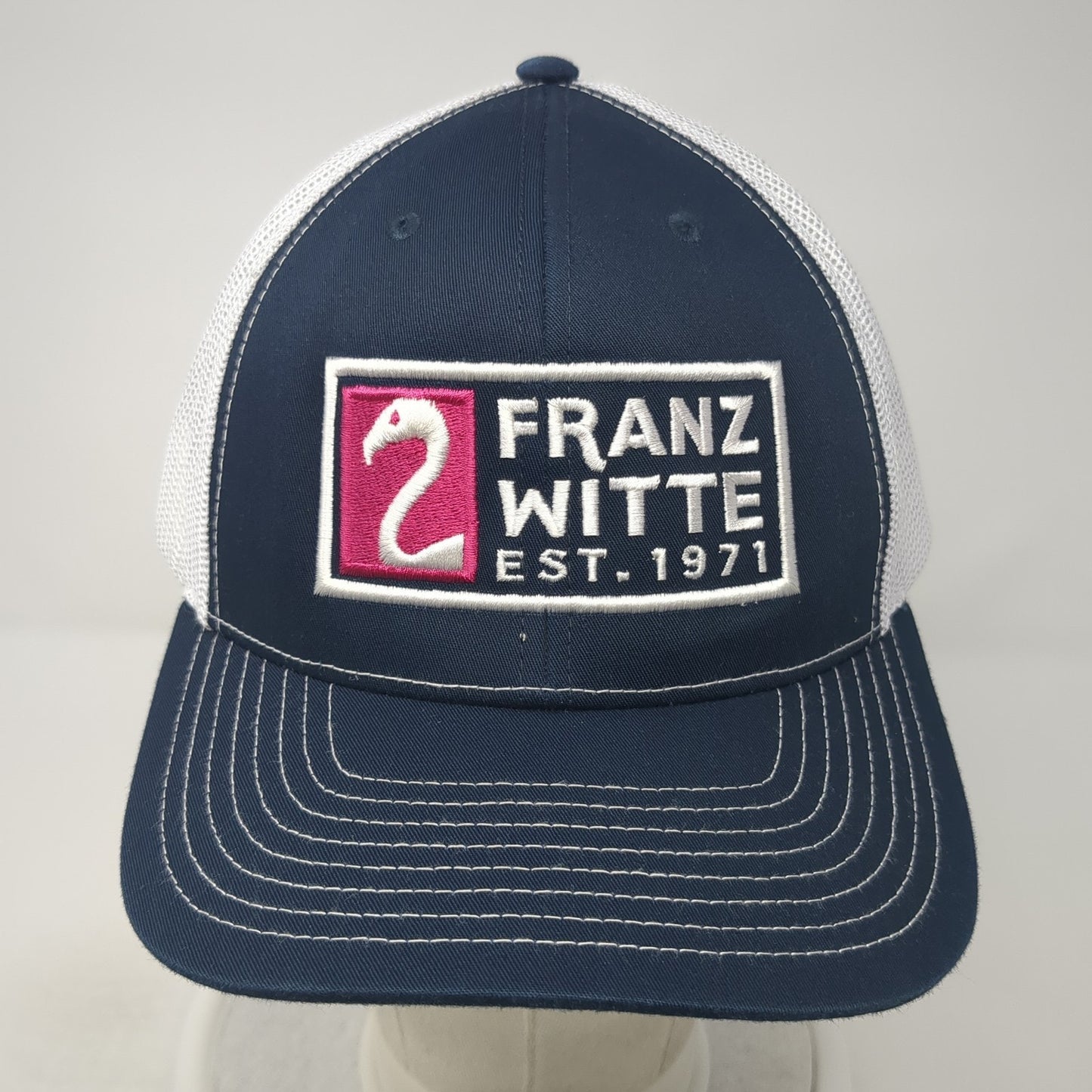 Franz Witte Est. 1971 Trucker Hat Blue One Size Adjustable Mesh Back Richardson