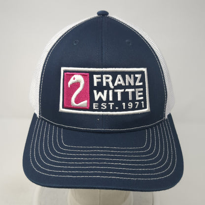Franz Witte Est. 1971 Trucker Hat Blue One Size Adjustable Mesh Back Richardson