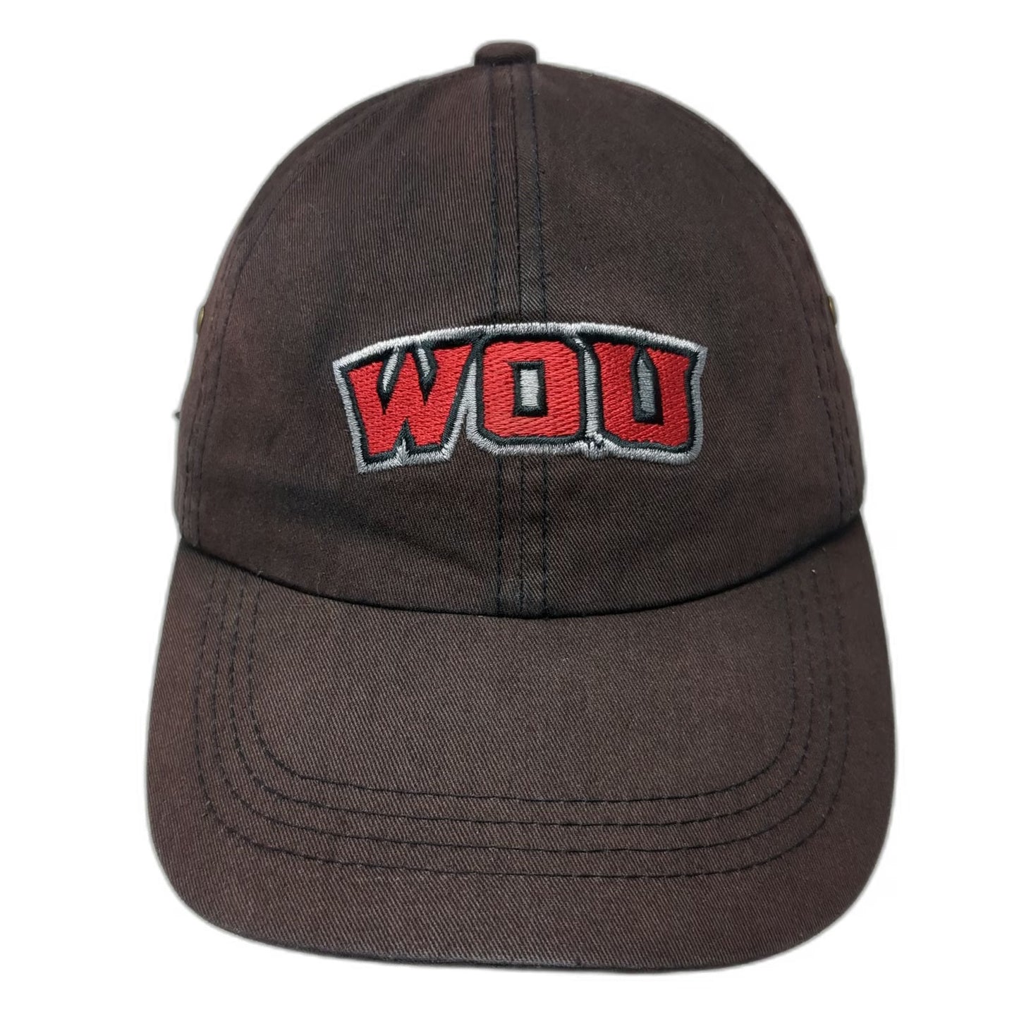 Western Oregon Wolves WOU NCAA MV Sport Black One Size Hat Slideback Adjustable