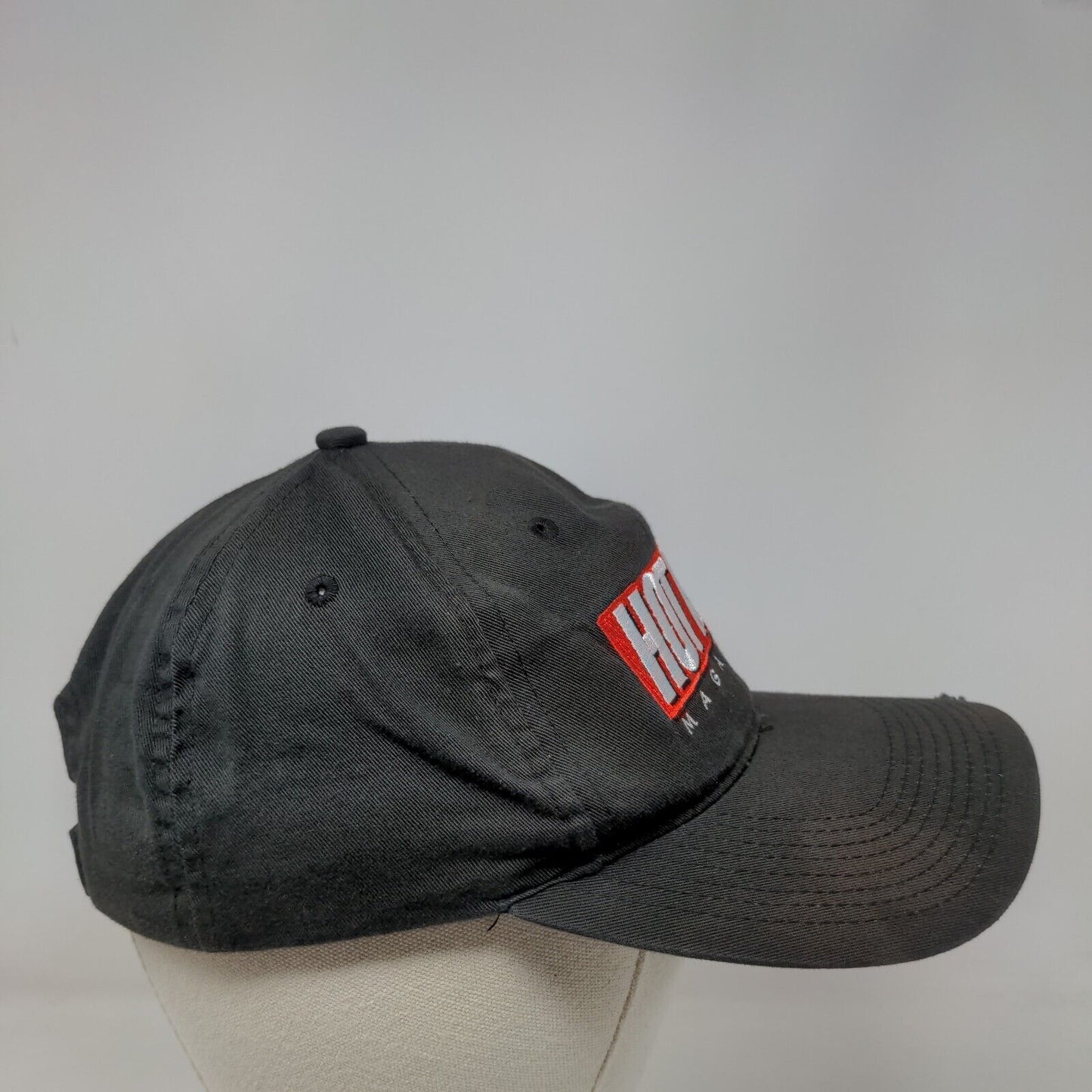 Hot Rod Magazine Strapback Hat Black One Size Embroidered Adjustable