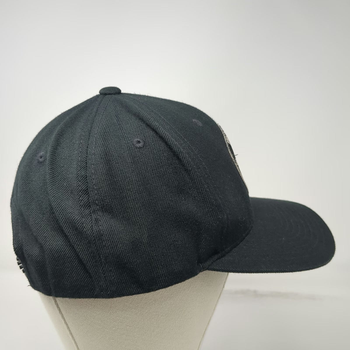 Shine Supply Snapback Black One Size Hat Flat Brim Green Underbrim Work Patch