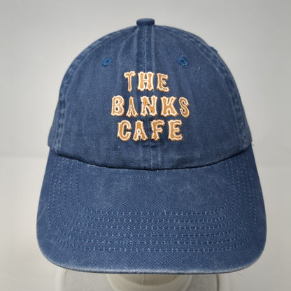 The Banks Cafe Slideback Hat Blue One Size Adjustable Port Authority