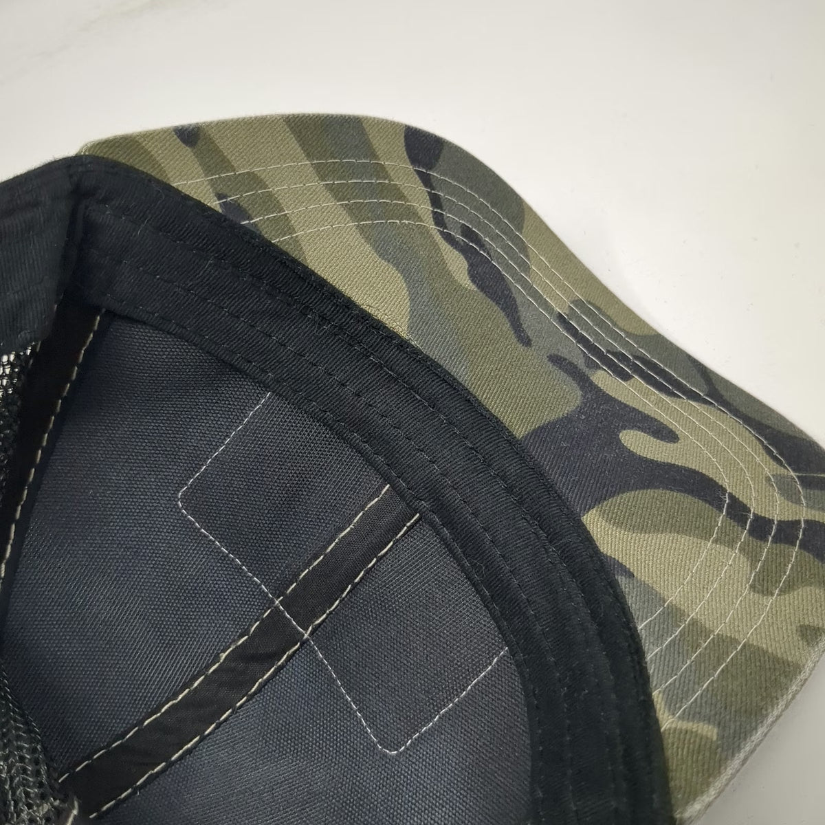 Jedco Jeep Trucker Hat Green Camo American Flag Patch One Size Mesh Snapback
