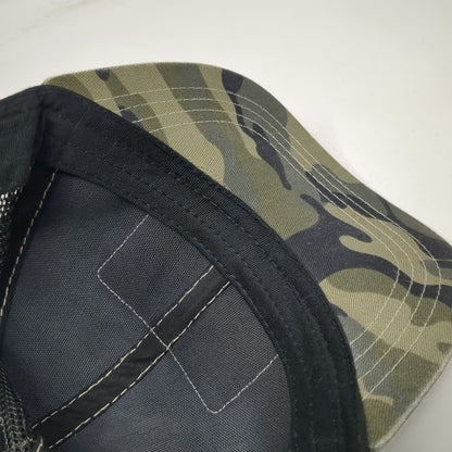 Jedco Jeep Trucker Hat Green Camo American Flag Patch One Size Mesh Snapback