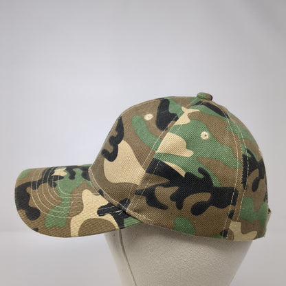 Unbranded Strapback Hat Camo One Size Adjustable Blank Vent Holes
