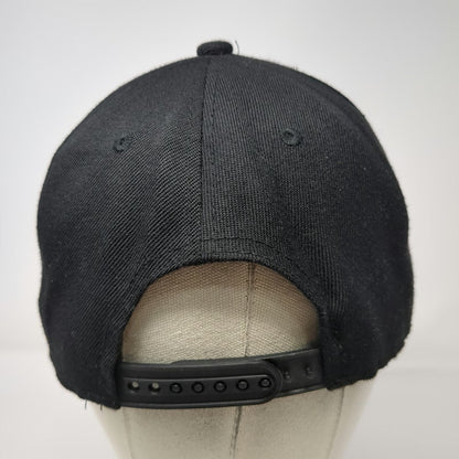 Marvel 5 Panel Black Hat One Size Snapback Rubber Logo Patch Comic