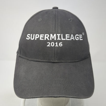 Supermileage 2016 Strapback Hat Gray One Size Embroidered Cap America