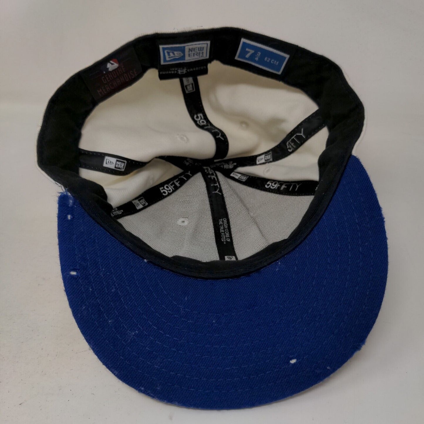 New Era 59Fifty Men's Fitted Hat White 7/34 Embroidered Atlanta Braves Logo