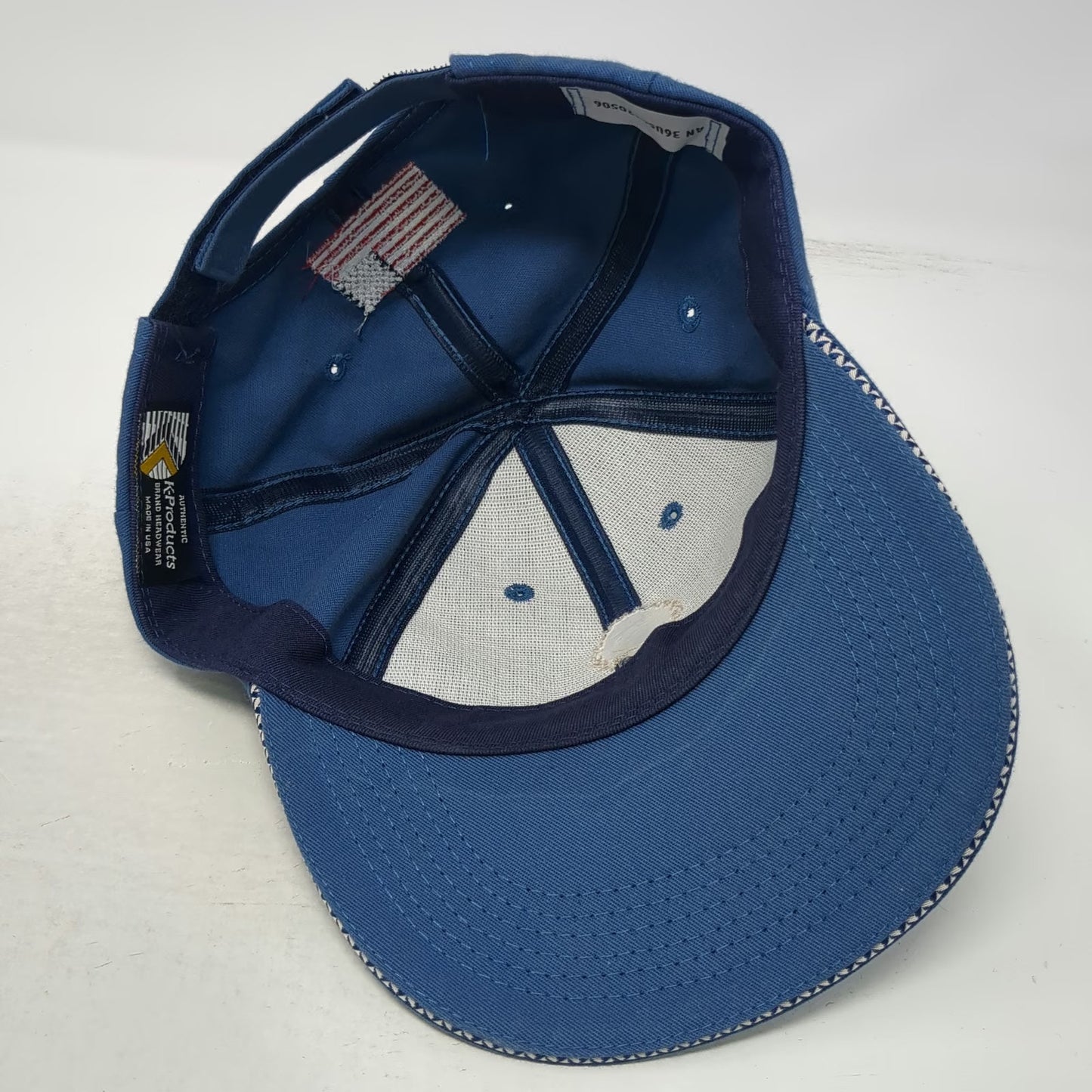 K-Products Baseball Cap Blue One Size Olympic Rings American Flag Strapback Hat