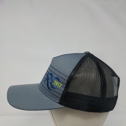 RC 1917 Adult Snapback Trucker Hat Gray OS Adjustable Mesh Back Outdoor Cap