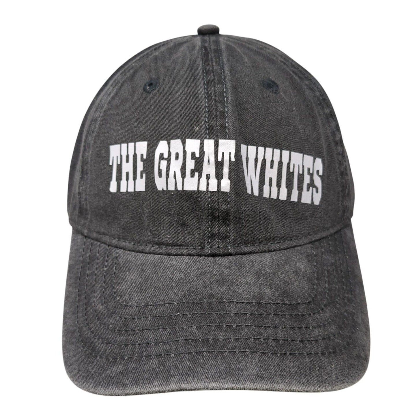 The Great Whites Poopa Shark Slideback Hat Gray One Size Adjustable 6 Panel