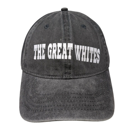 The Great Whites Poopa Shark Slideback Hat Gray One Size Adjustable 6 Panel