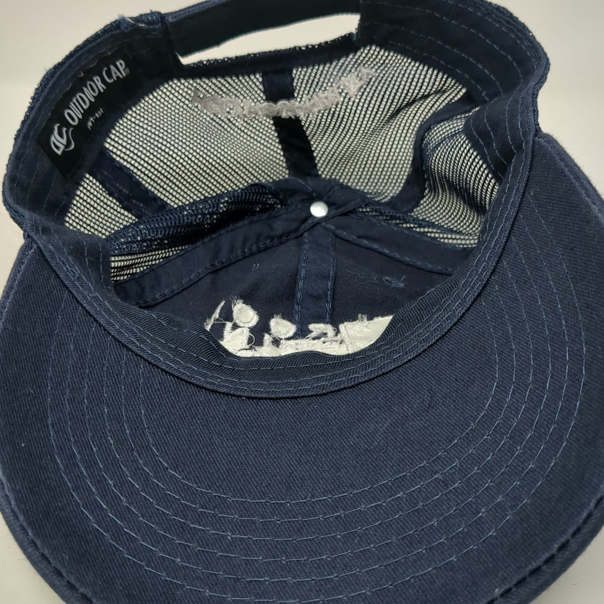 Outdoor Cap Trucker Hat Blue One Size Holy Hospitality Memphis Room In The Inn