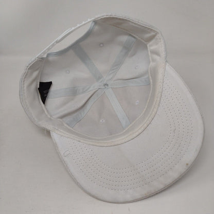 Pro Be Fit For A Pro Snapback Hat White OSFA Adjustable Vented Holes Blank
