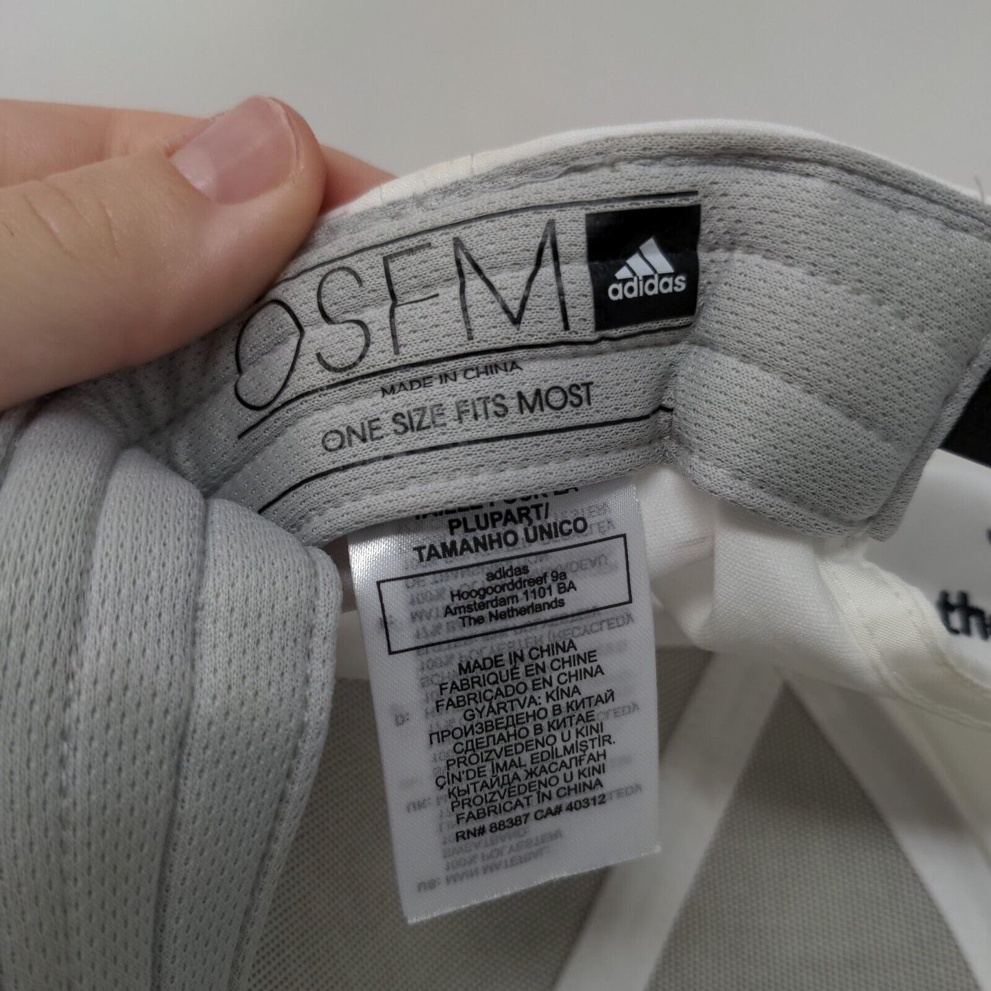 Adidas Three Stripe Band First Tee Tampa Bay Snapback Hat White OSFM Embroidered