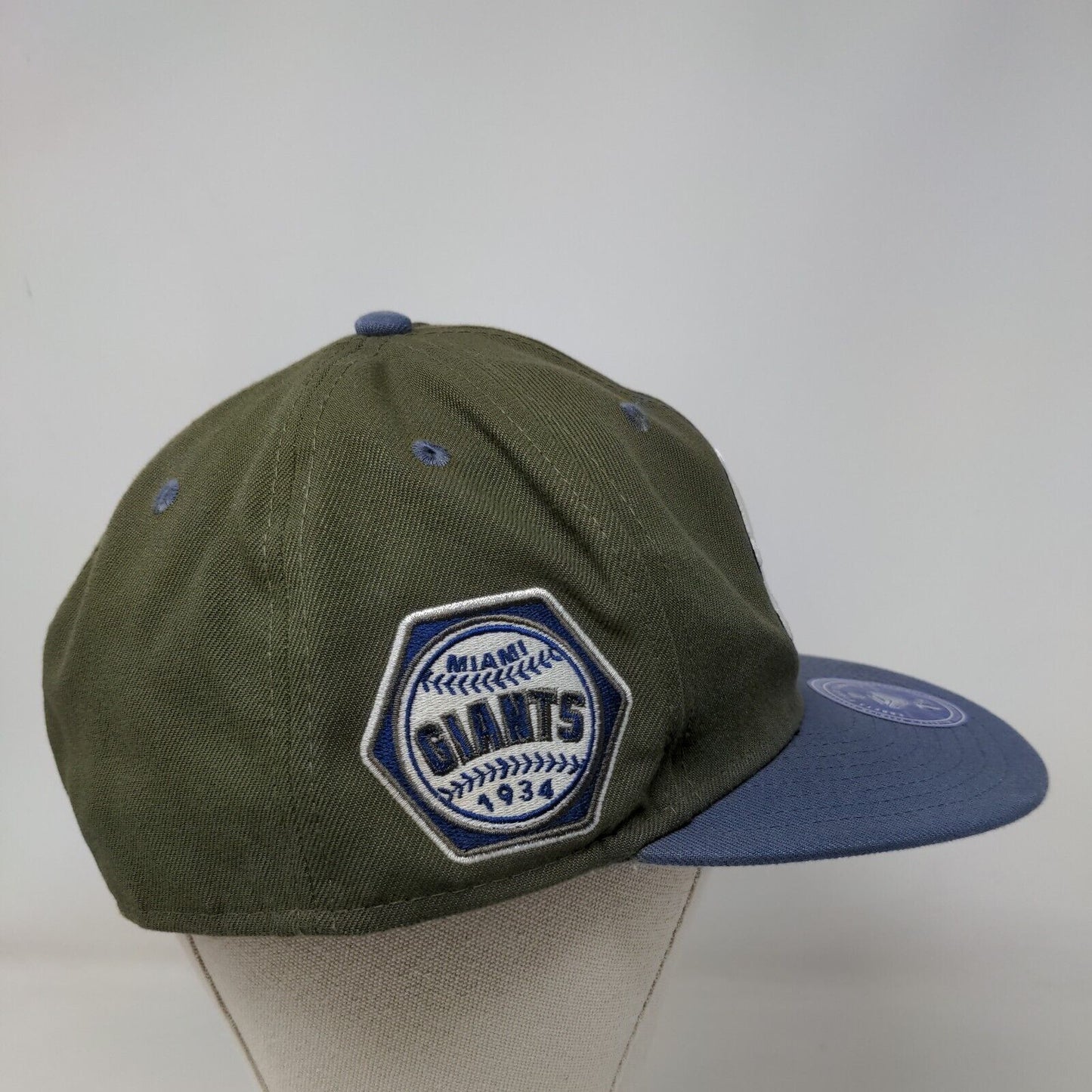 Miami Giants Fitted Hat Multi 7 3/4 Embroidered Colorblock Ebbets Field Flannels
